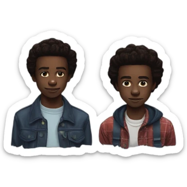 Caleb McLaughlin Lucas Sinclair stranger things  sticker