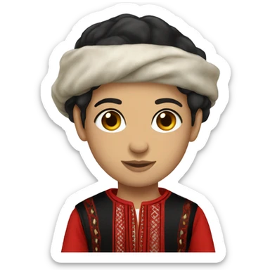 Traditional Albanian clothes  sticker