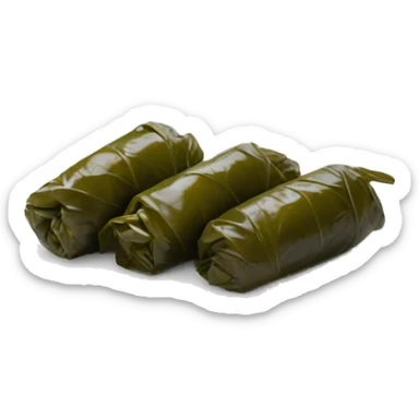 Greek dolma on plate sticker