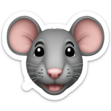 half rat half suede sticker