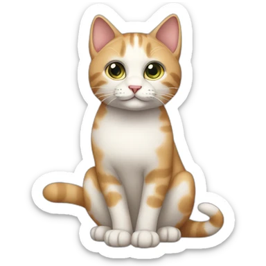 cat full body sticker