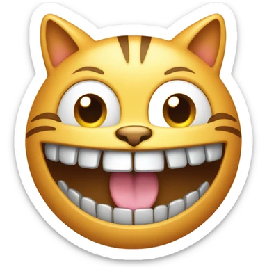 Cat with grillz sticker
