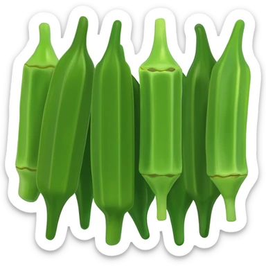 Okra sticker