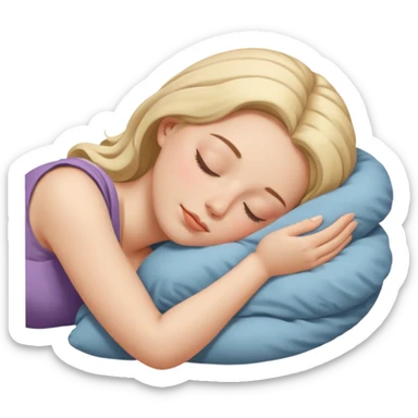 Sleep women sticker