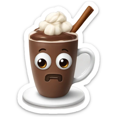 Hot chocolate sticker