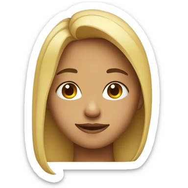 girl side view with eyes towards me sticker