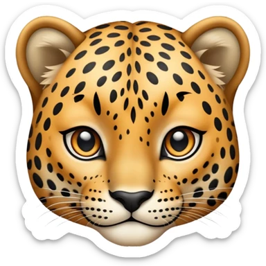 Leopardo enamorado sticker
