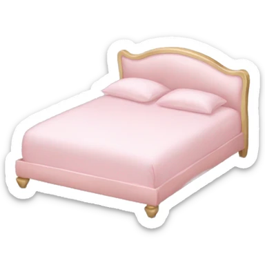 Light pink silk bed sticker
