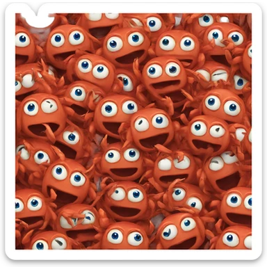 Crab rave sticker