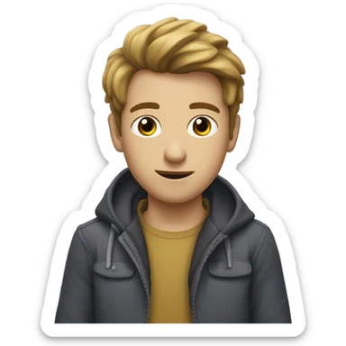 Garçon qui fait un signe méchant  sticker