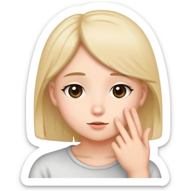 a cute and shy person asking and requesting for somthing 👉👈 with these emojies sticker