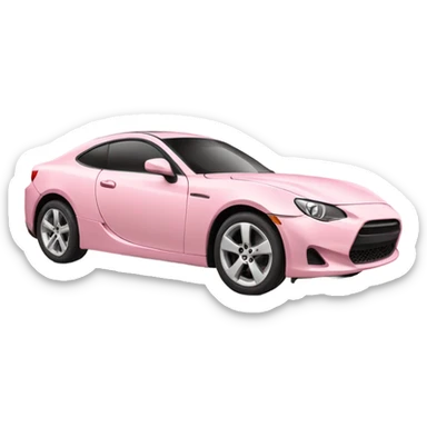 light pink car sticker
