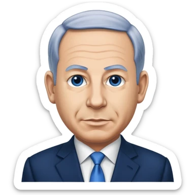 benjamin netanyahu full heightс sticker