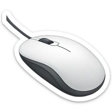 Computer mouse click sticker