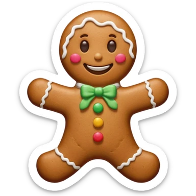 Omino di pan di zenzero  sticker