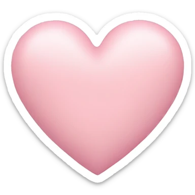 Pastel pink heart sticker