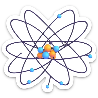 neutron atom particle sticker