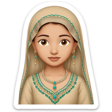 indian girl in salwar kameez sticker