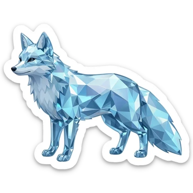 Crystal Fox sticker