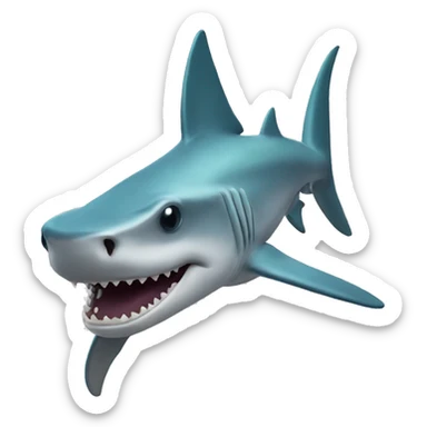Hammerhead shark sticker