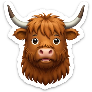 Highland cow  sticker