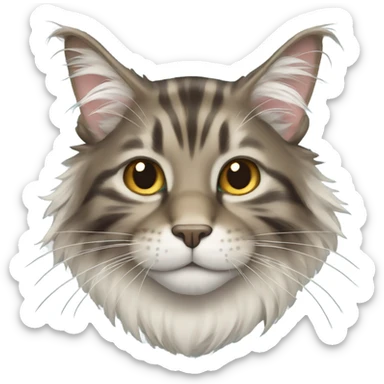 smiling Mainecoon sticker