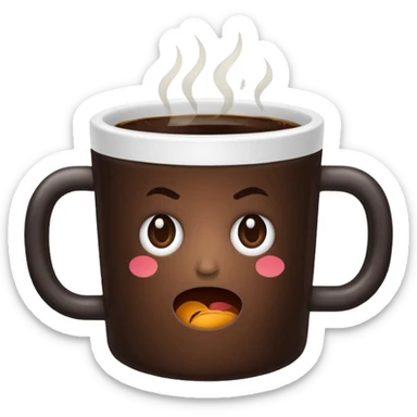 Bad coffee / sad coffee sticker