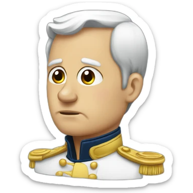 dejected napolean sticker