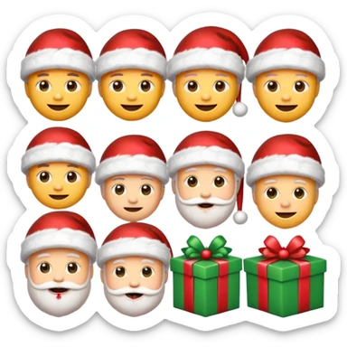 Can you make different Christmas emojis  sticker