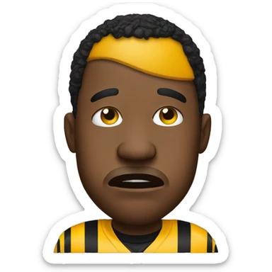 Crying Steelers fan sticker