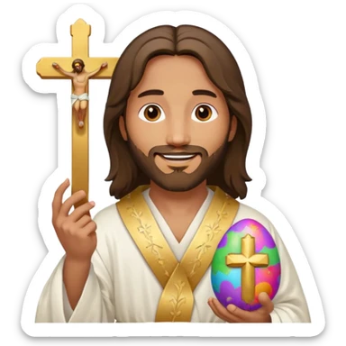 Christ is Risen and Easter sticker