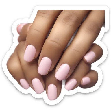Light pink nails sticker
