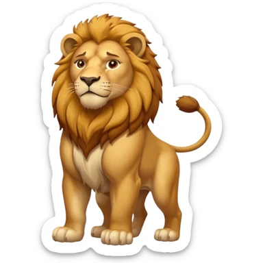  North American lion without mane sticker