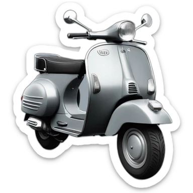 Vespa gris sticker