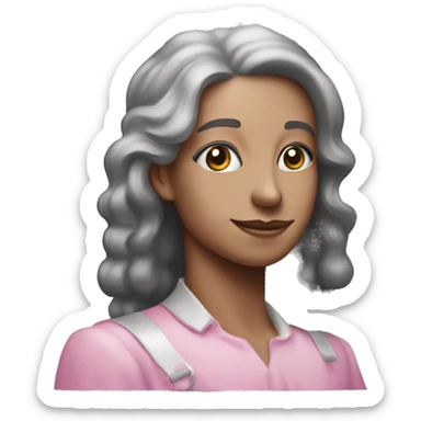 A pastel pink 50 dollars  money note  sticker