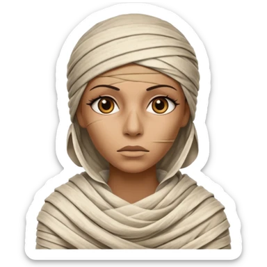 mummy woman sticker