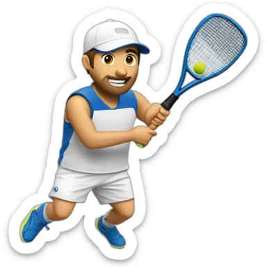 Joueur Padel sticker
