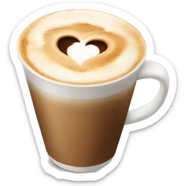cappucino heart emoji sticker