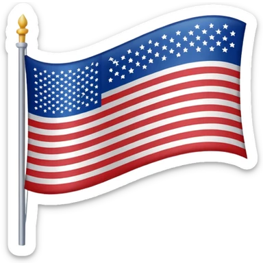 AF America first flag sticker