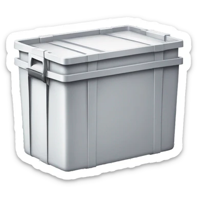 stackable plastic box euro norm sticker