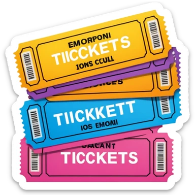 tickets sticker