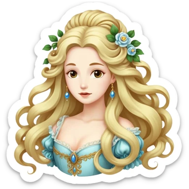rococo and ethereal sticker
