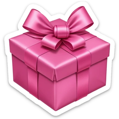 pink gift sticker