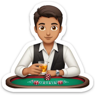 my friend aaryan gambling and drinking sticker