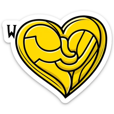 Wu-Tang Clan logo with heart sticker