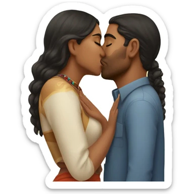 Chris helmsworth kissing short Indian girlfriend  sticker