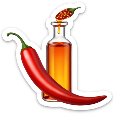 chilli oil sticker