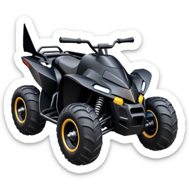 batmobile atv quad sport sticker