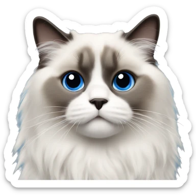 blue point ragdoll sticker