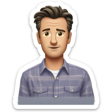 Chandler Bing in a shirt sticker